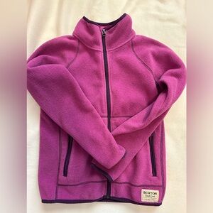 Girls Burton fleece jacket